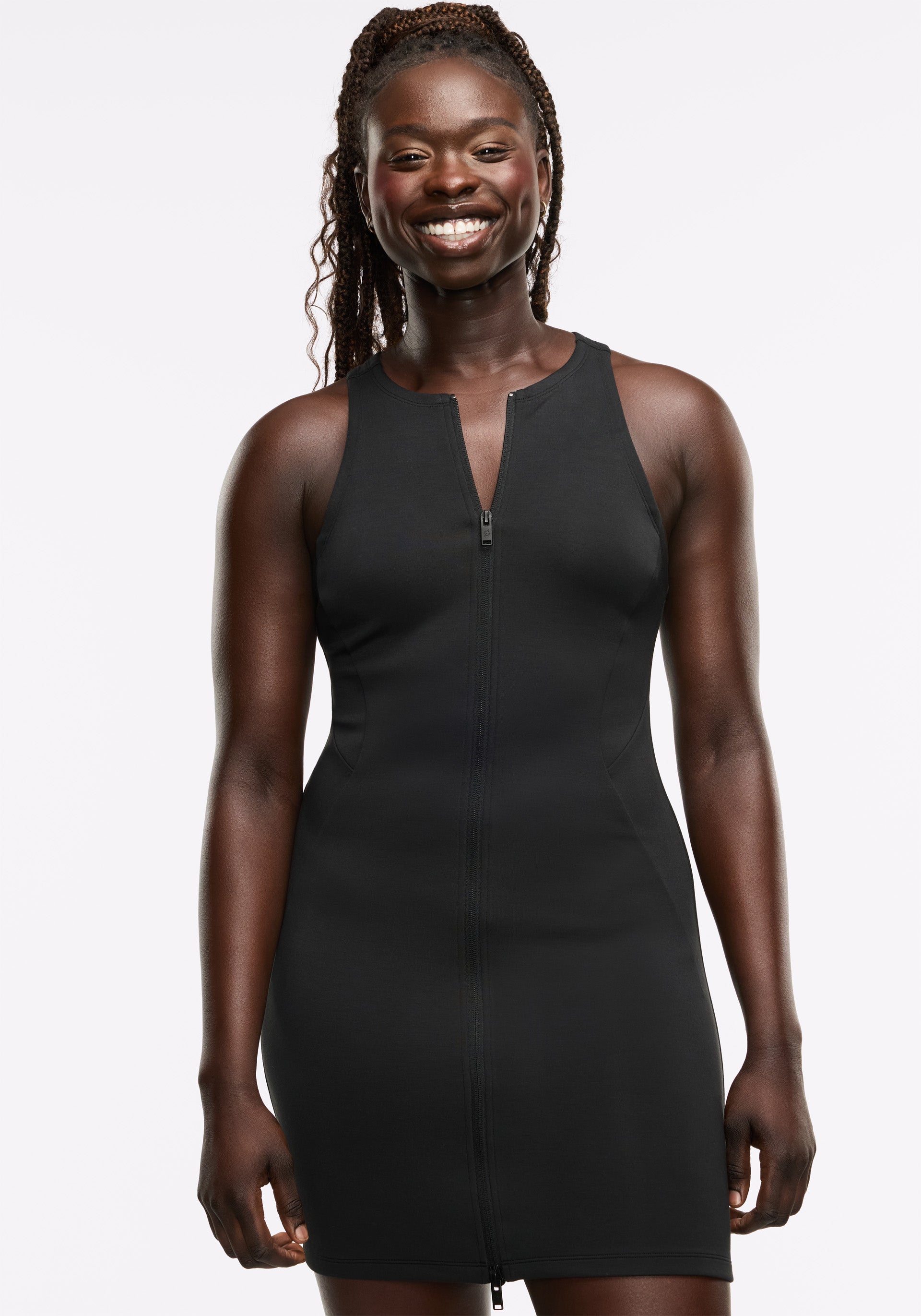 black racerback bodycon dress Racerback Tank Dress Maxi