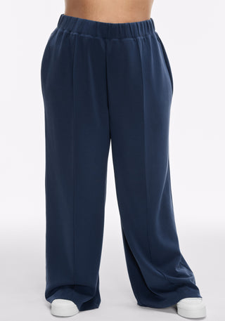 Washed Interlock Pintuck Pant