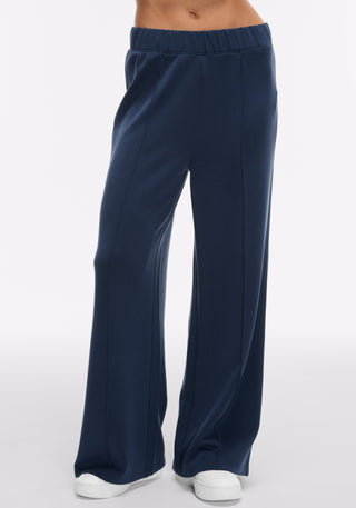 Washed Interlock Pintuck Pant