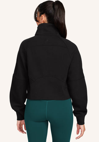 Scuba Oversized Funnel-Neck Half Zip