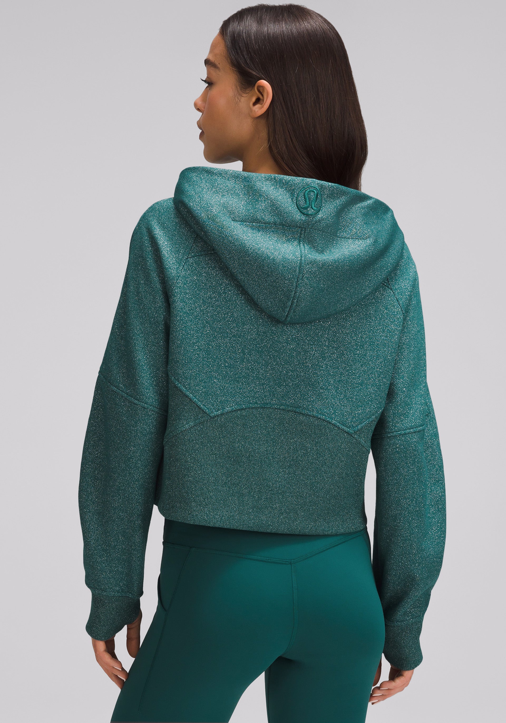 Lululemon Rest Day Pullover fresh teal deals zippered pockets Womens US 6