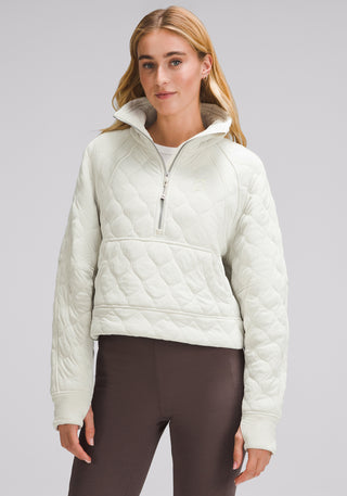 Scuba Oversized Quilted Half Zip