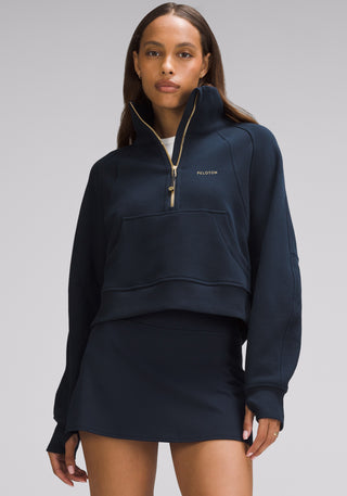 Scuba Oversized Funnel-Neck Half Zip