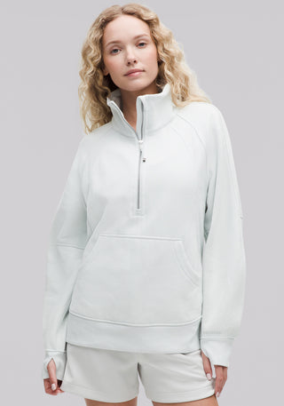 Scuba Oversized Funnel-Neck Half Zip | Long