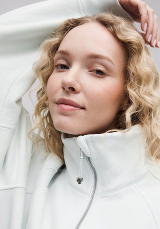 Scuba Oversized Funnel-Neck Half Zip | Long