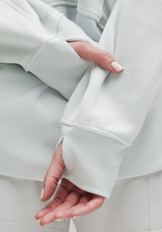 Scuba Oversized Funnel-Neck Half Zip | Long