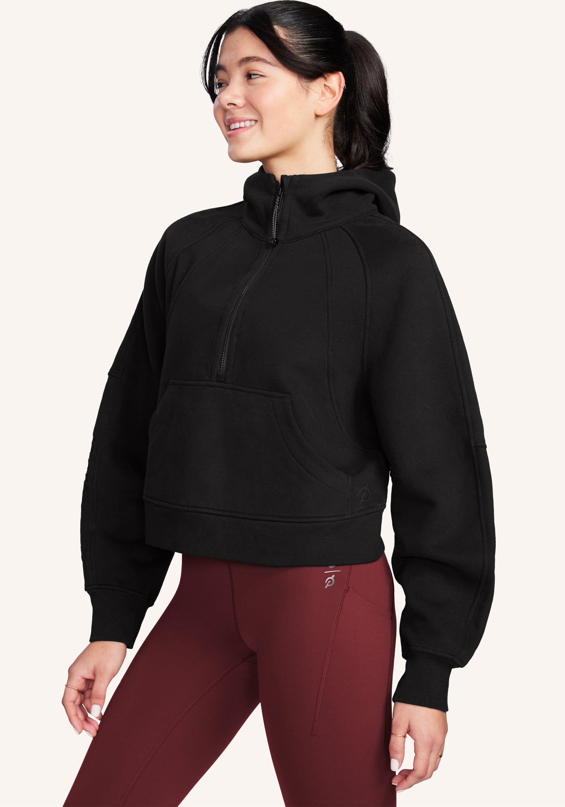 Scuba Half Zip Hoodie Womens Yoga Suit Designer Hooded Sweatshirt Ladies  Gym Sportswear Outdoor Sports Jogging Hoody Thick From 33,04 €