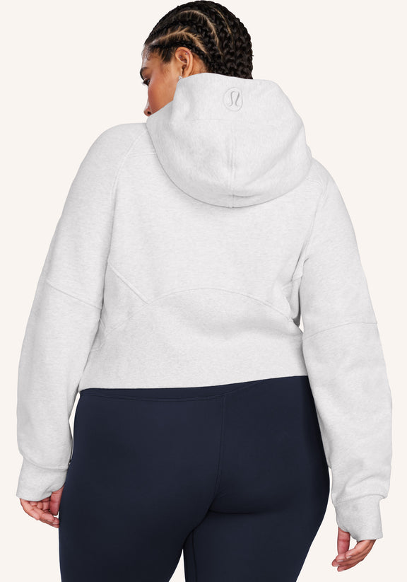 Lululemon Scuba Oversized Half-Zip Sweatshirt Hoodie - Grey/White/Heathered  Core Ultra Light Grey - Size XL/XXL