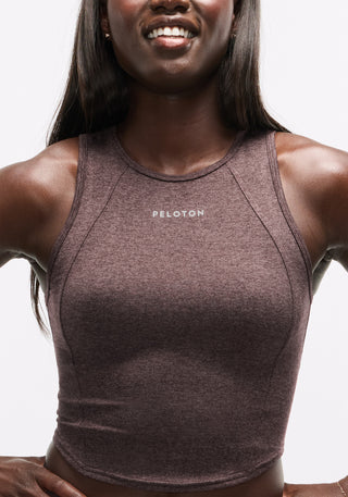 Softy Suedey Crewneck Cropped Tank Top