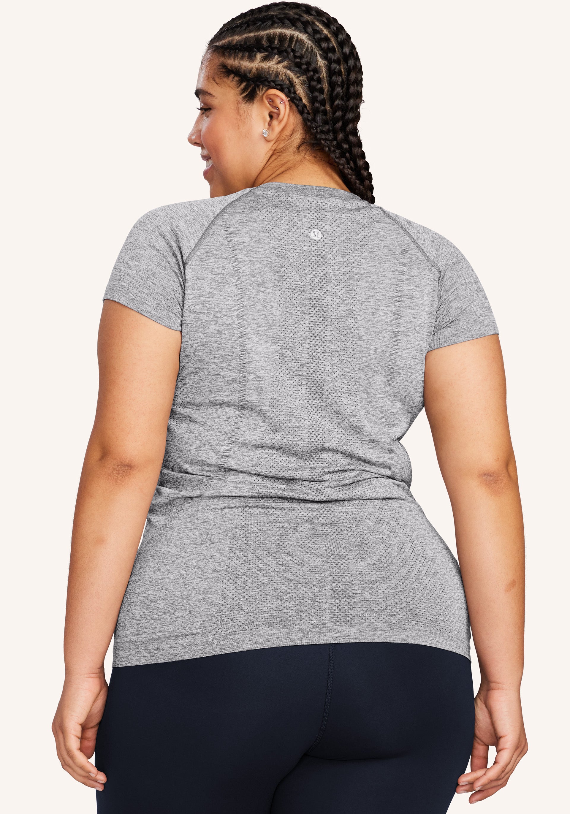 lululemon Swiftly Tech Short-Sleeve Shirt 2.0 - Slate/White