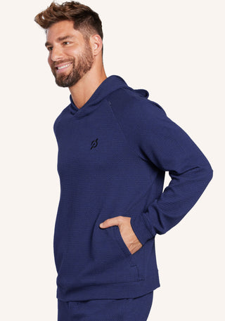 Textured Double-Knit Cotton Hoodie