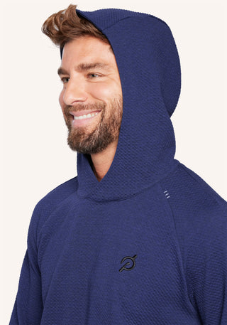 Textured Double-Knit Cotton Hoodie