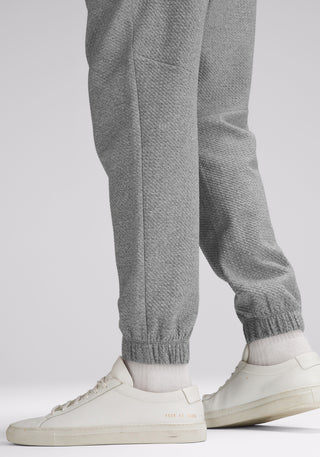 Textured Double-Knit Cotton Jogger