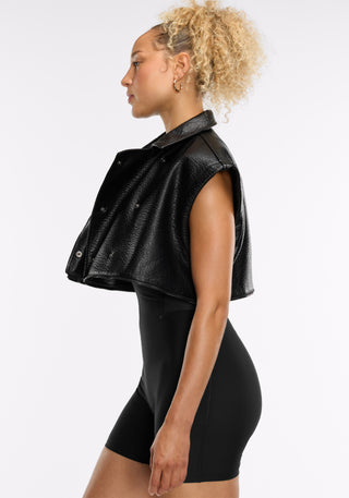 Faux Leather Moto Jacket