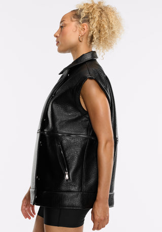 Faux Leather Moto Jacket