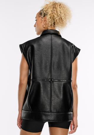 Faux Leather Moto Jacket