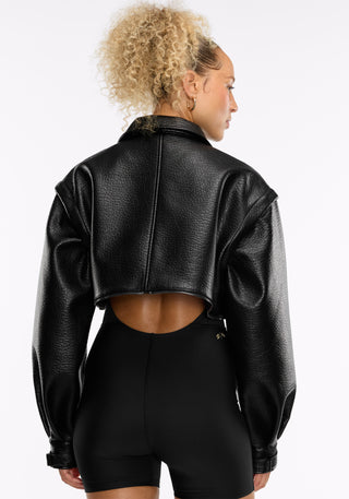 Faux Leather Moto Jacket