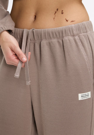 Waffle Wide Leg Sweatpant