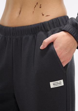 Waffle Wide Leg Sweatpant