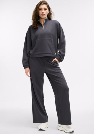 Waffle Wide Leg Sweatpant