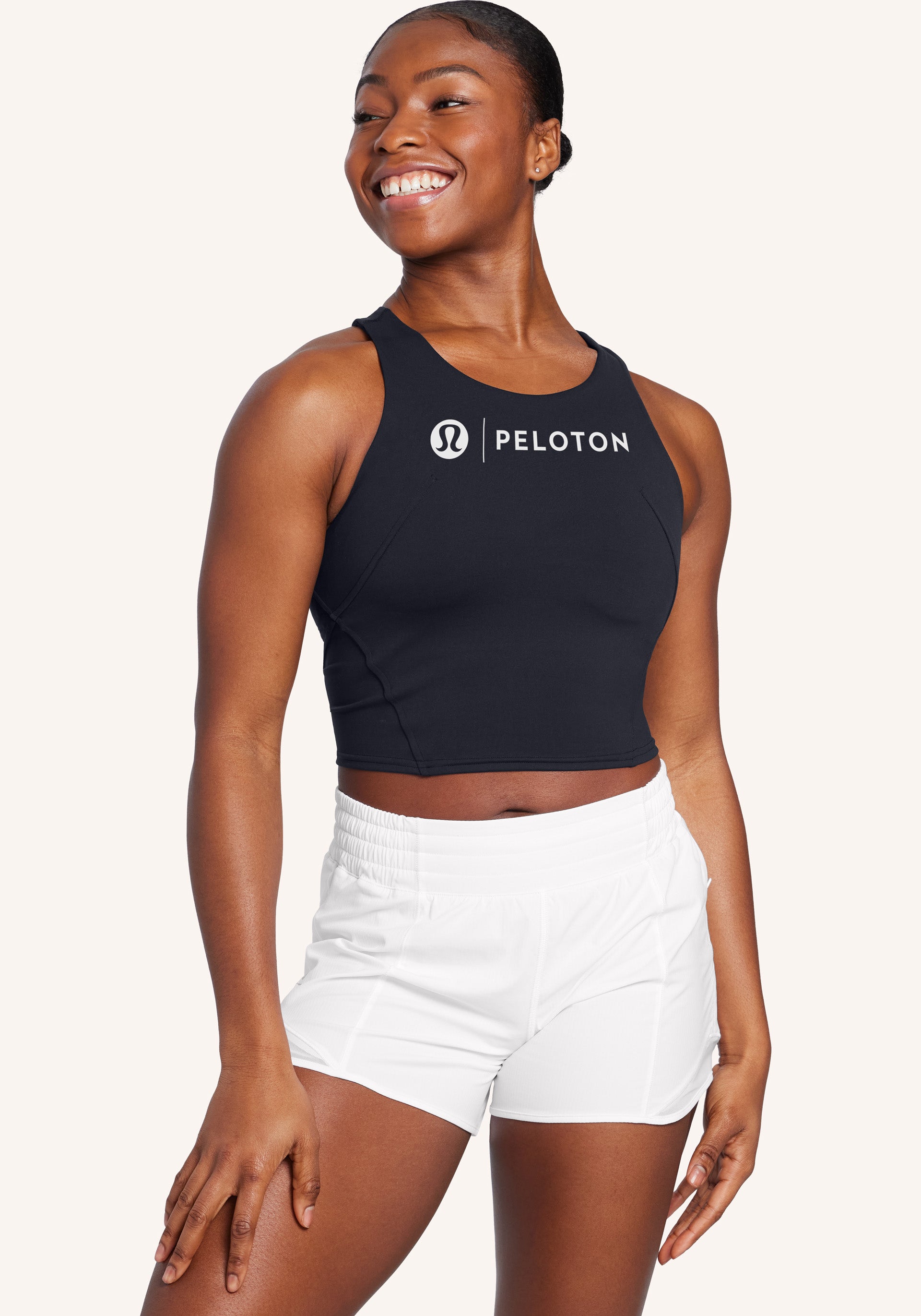 Lululemon Peloton Black & White Athletic Tank. Size purchases 4.