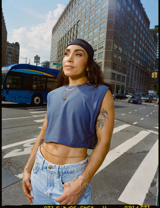 Basketball Mesh Crew Neck Muscle Tank