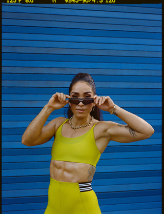 Merit Scoop Neck Mesh Bra