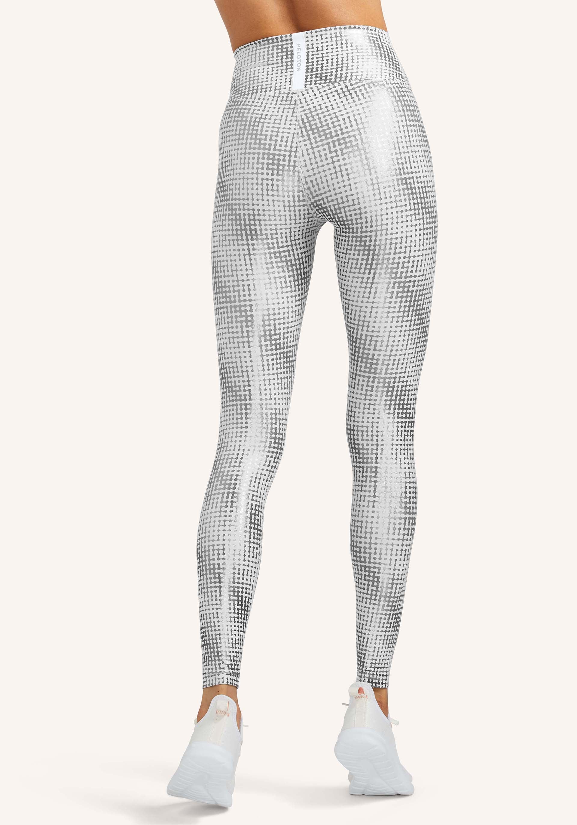 Peloton women's show up front slit gray leggings sz XL originally