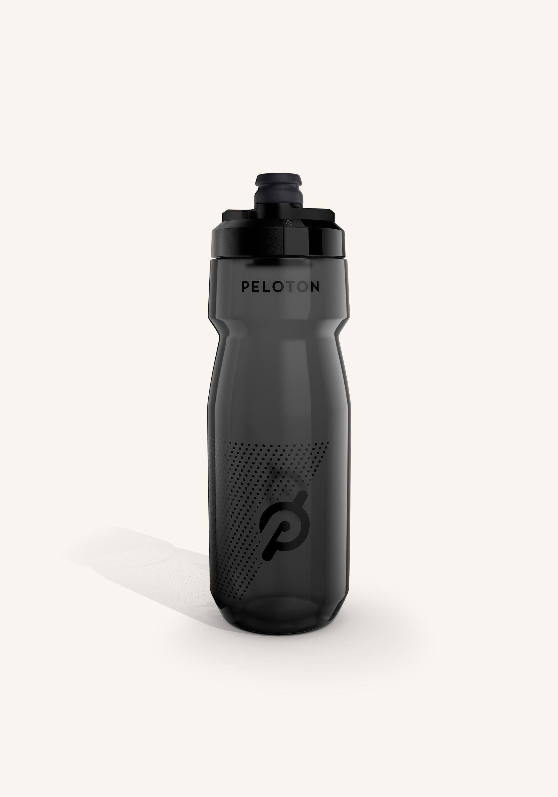 Peloton Black Glass Water Bottle 17 Oz Bike Exercise Workout Brand New w/  Box